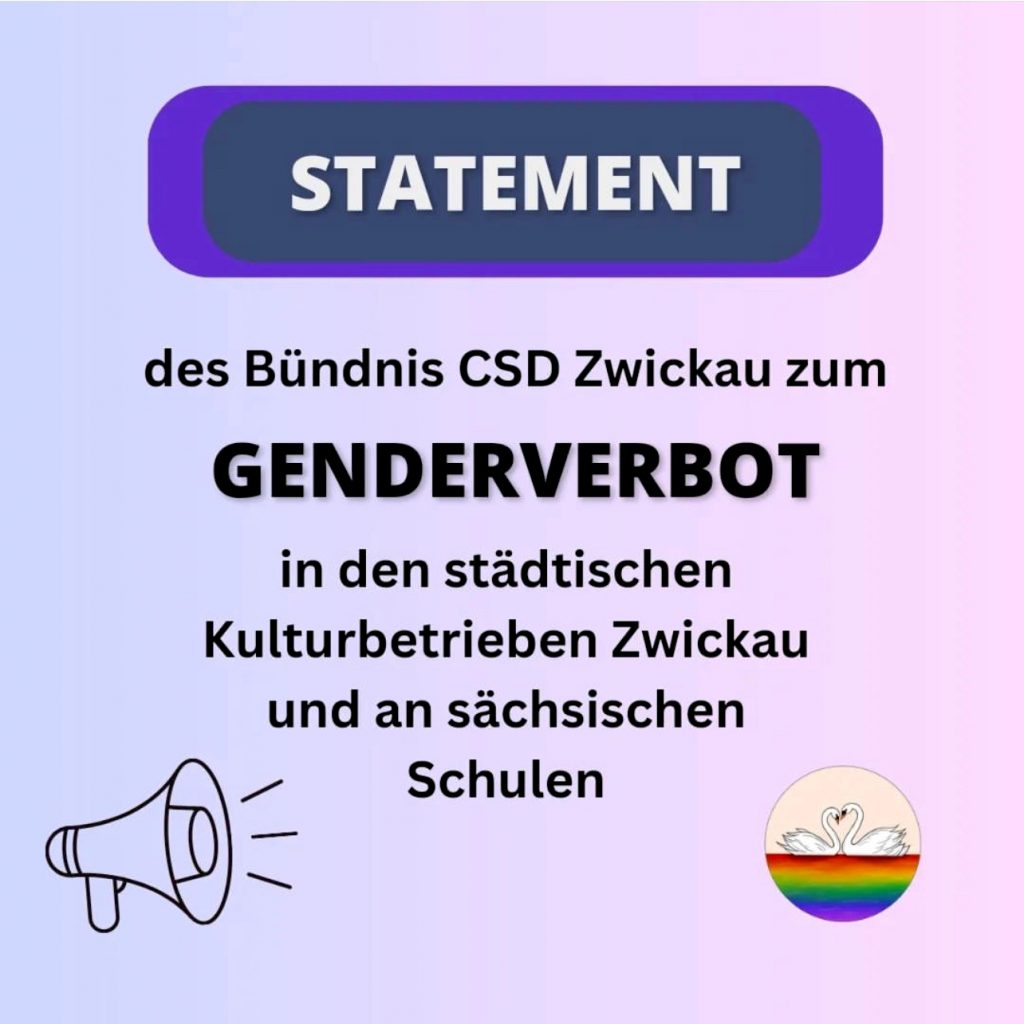 Statement zum Zwickauer Genderverbot